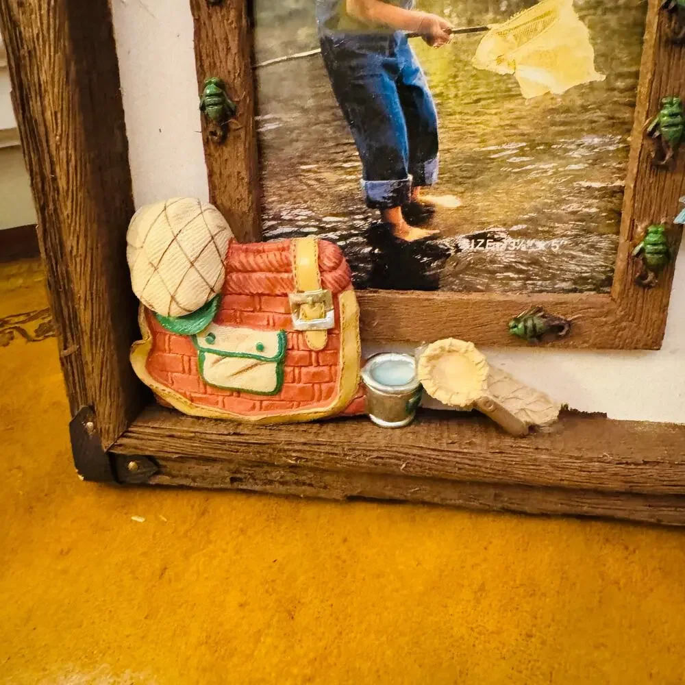 Fishing Gear Collectibles Wooden 3D Detailed Photo Frame The Heritage Mint NEW